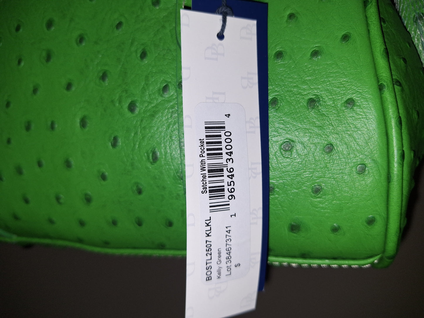 Dooney & Bourke Kelly Green Ostrich Satchel - NWT (Price Includes Shipping)