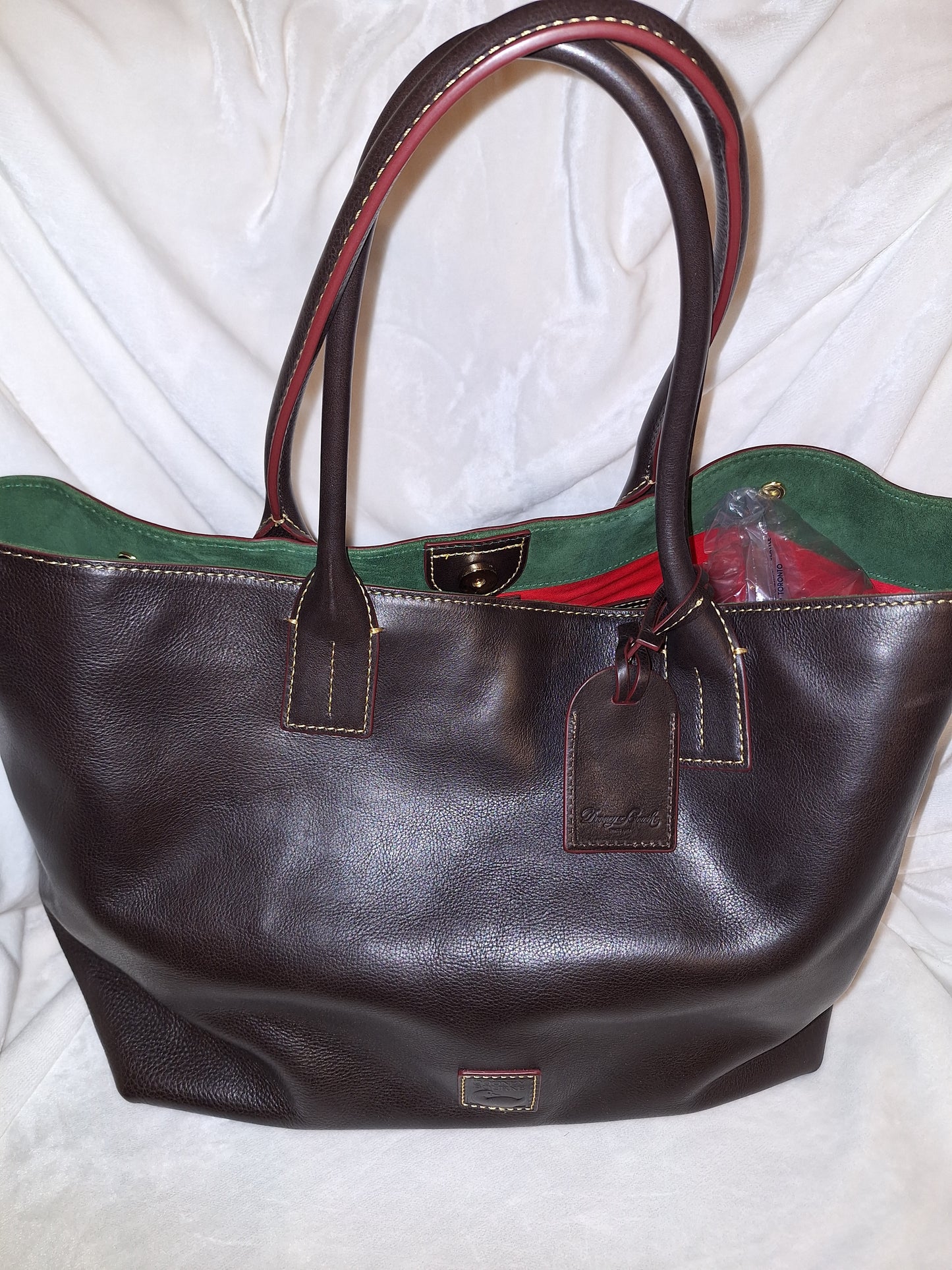 Dooney & Bourke Florentine Medium Russell - Brown T'moro - EUC (Price Includes Shipping)