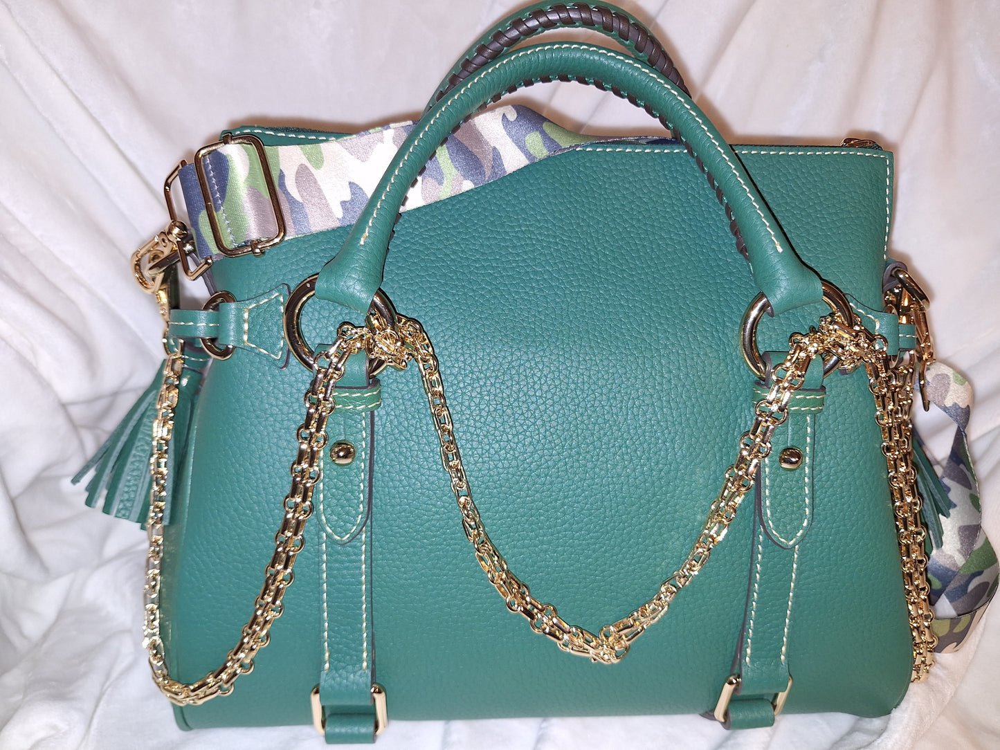 Dooney & Bourke Satchel - Kelly Green - NWT - (Sold As Pictured - Fully Dressed) (Price Includes Shipping)