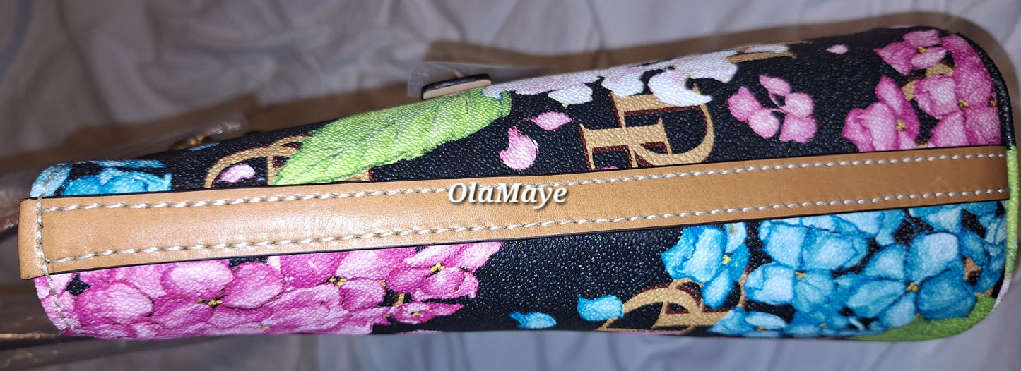 Dooney & Bourke Hydrangea Monogram Shopper (Black) - NWT - (Price Includes Shipping)