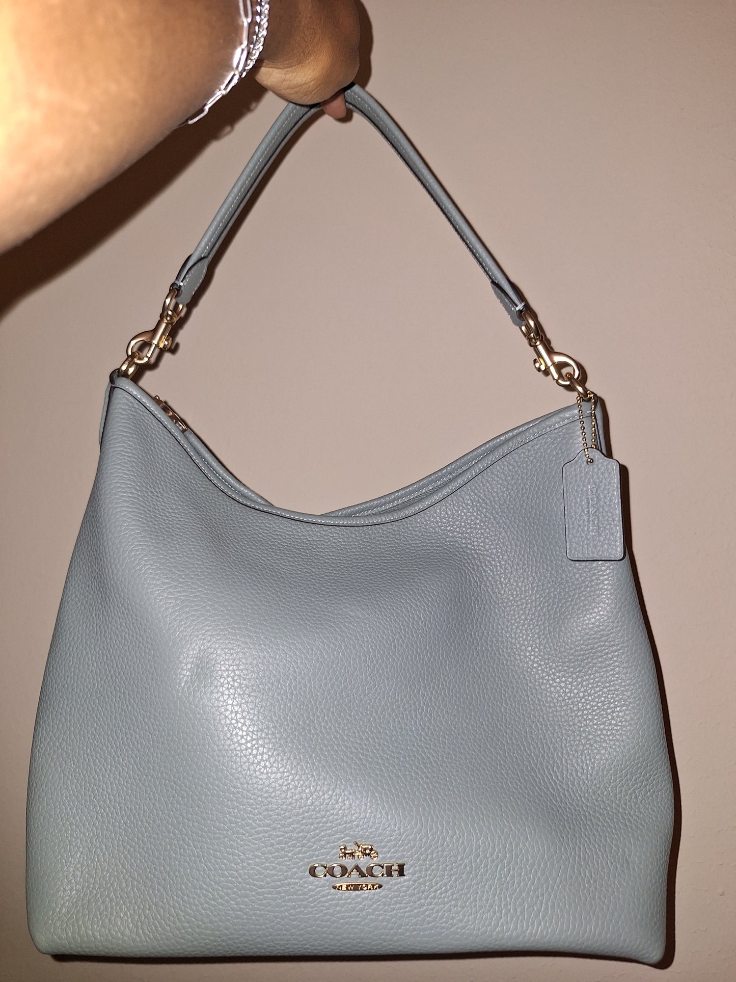Coach Large Laurel Shoulder Bag - Sage - EUC (Price Includes Shipping)