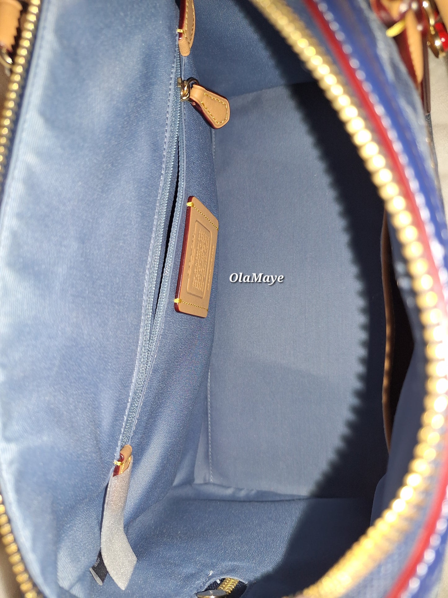 Coach Large Rowan Signature Denim - EUC (Price Includes Shipping)