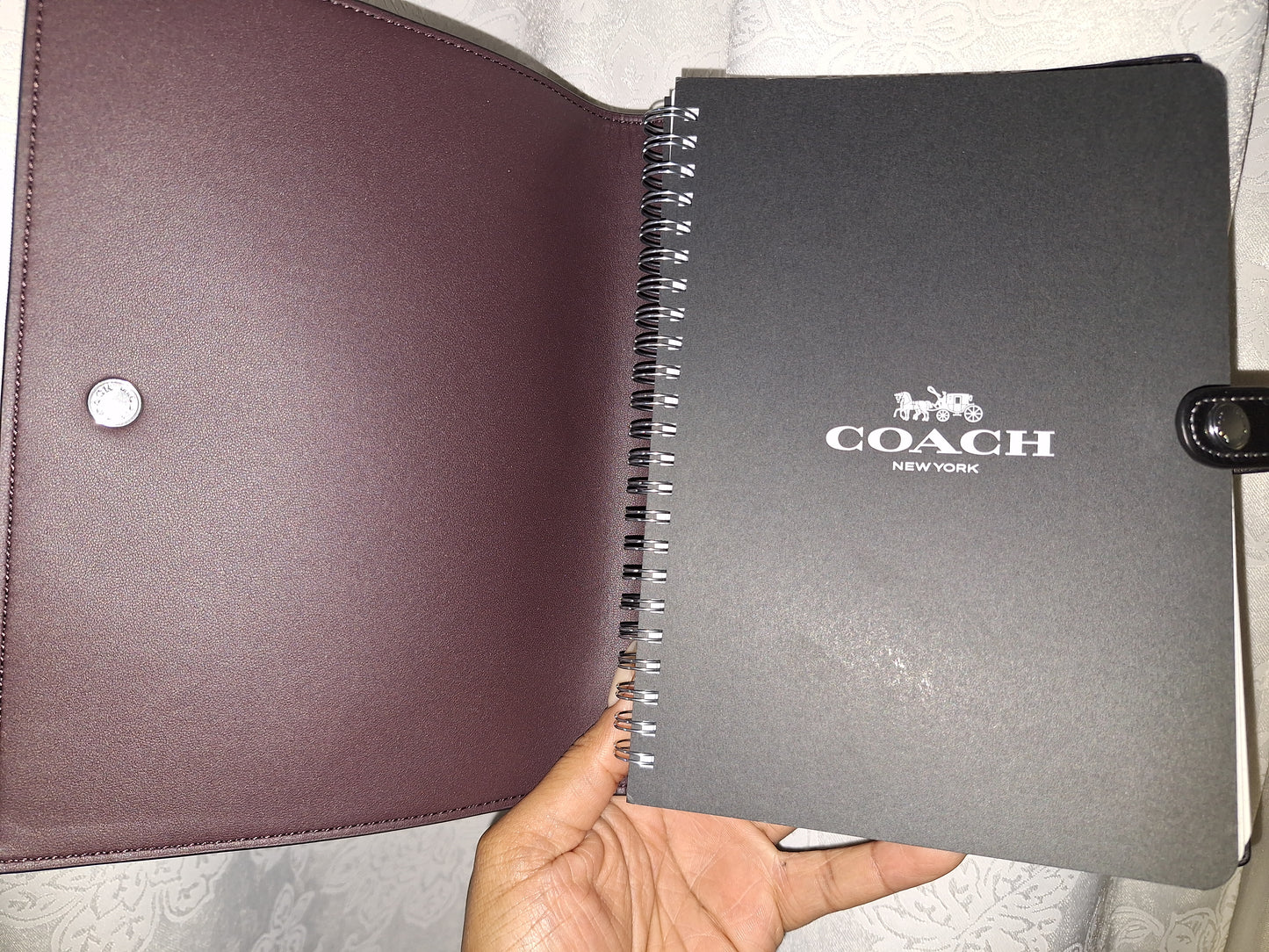 Coach Notebook - Leather - Black/Silver - NWOT (Price Includes Shipping)