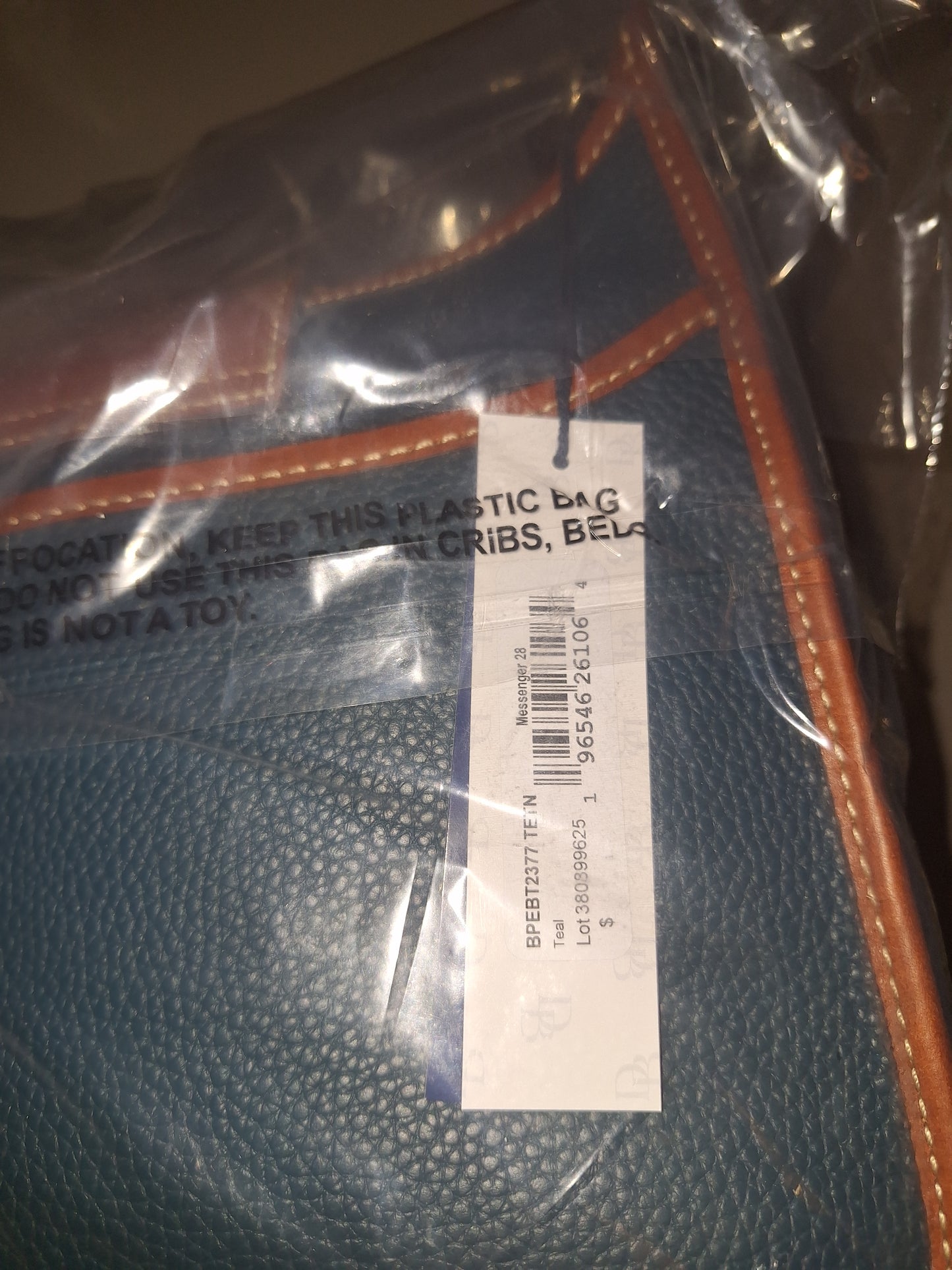 Dooney & Bourke Messenger 28 w/Turnlock - Teal - NWT (Price Includes Shipping)