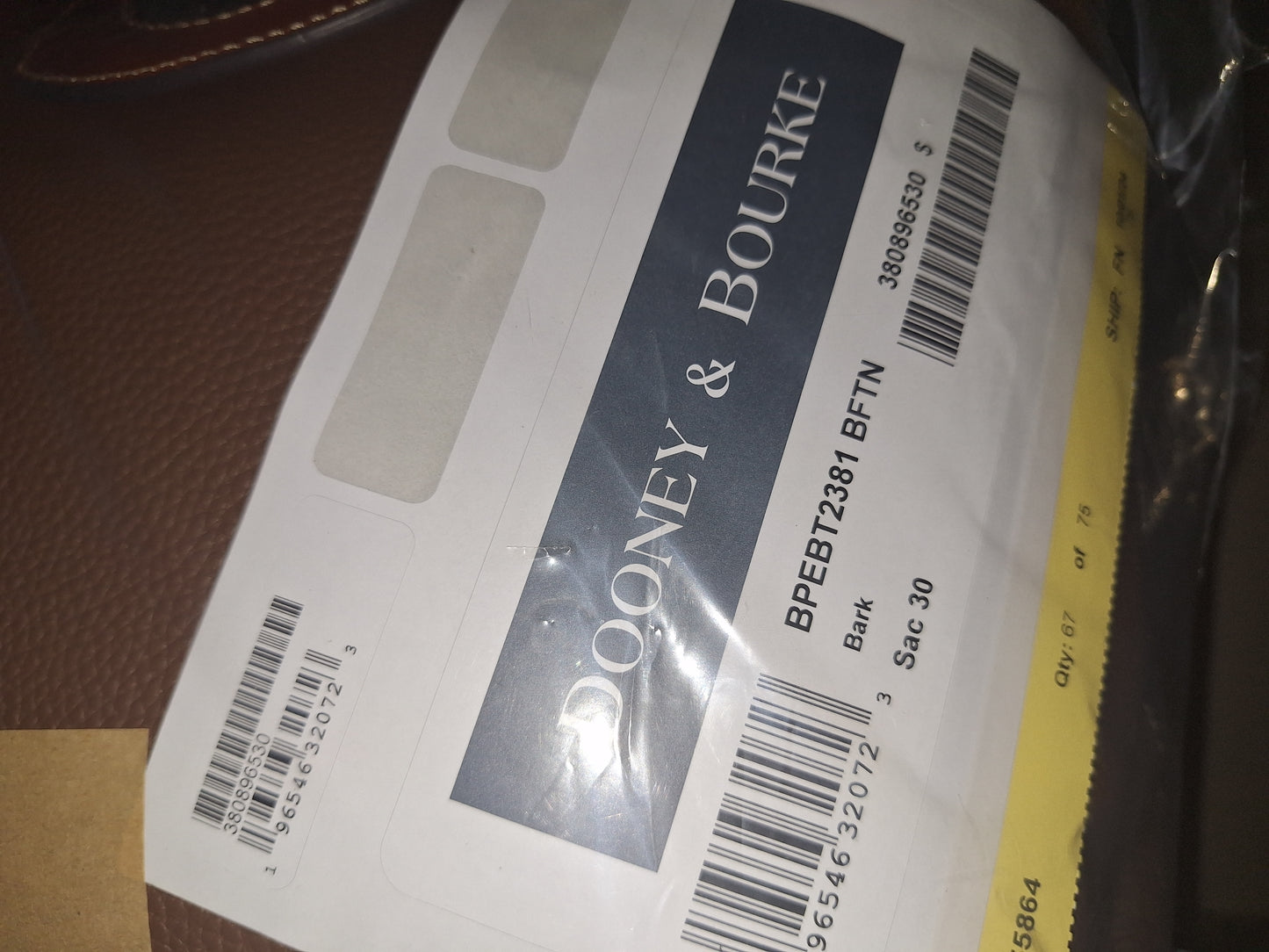 Dooney & Bourke Sac 30 - Bark - NWT (Price Includes Shipping)