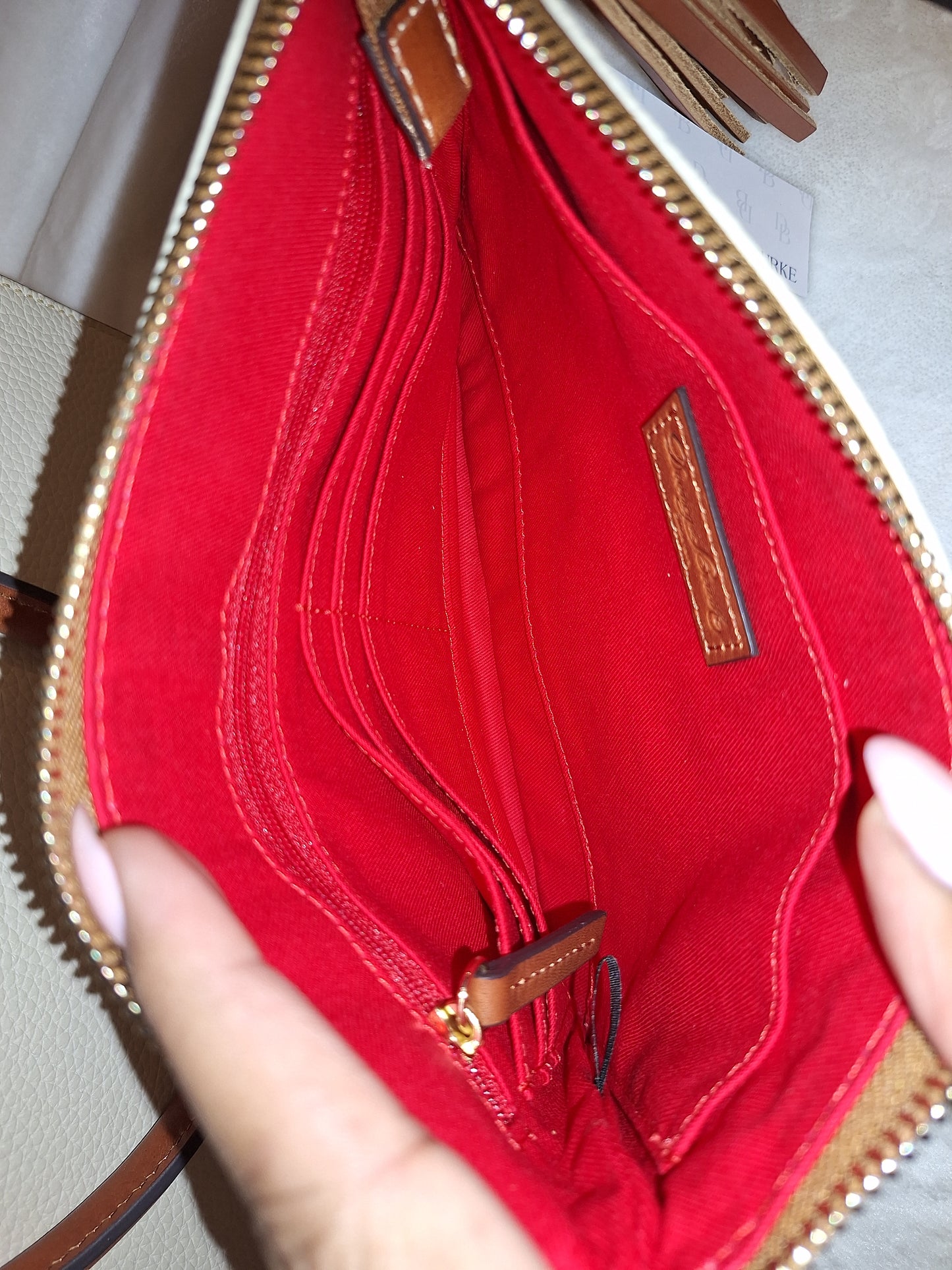 Dooney & Bourke Blair Satchel & Matching Carrington Wristlet Wallet - Bone - NWT (Price Includes Shipping)