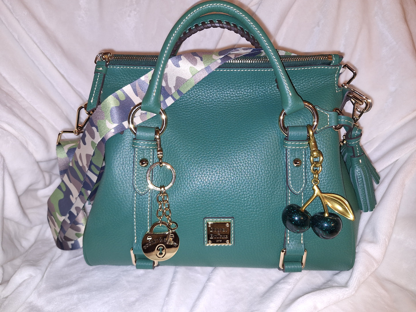 Dooney & Bourke Satchel - Kelly Green - NWT - (Sold As Pictured - Fully Dressed) (Price Includes Shipping)