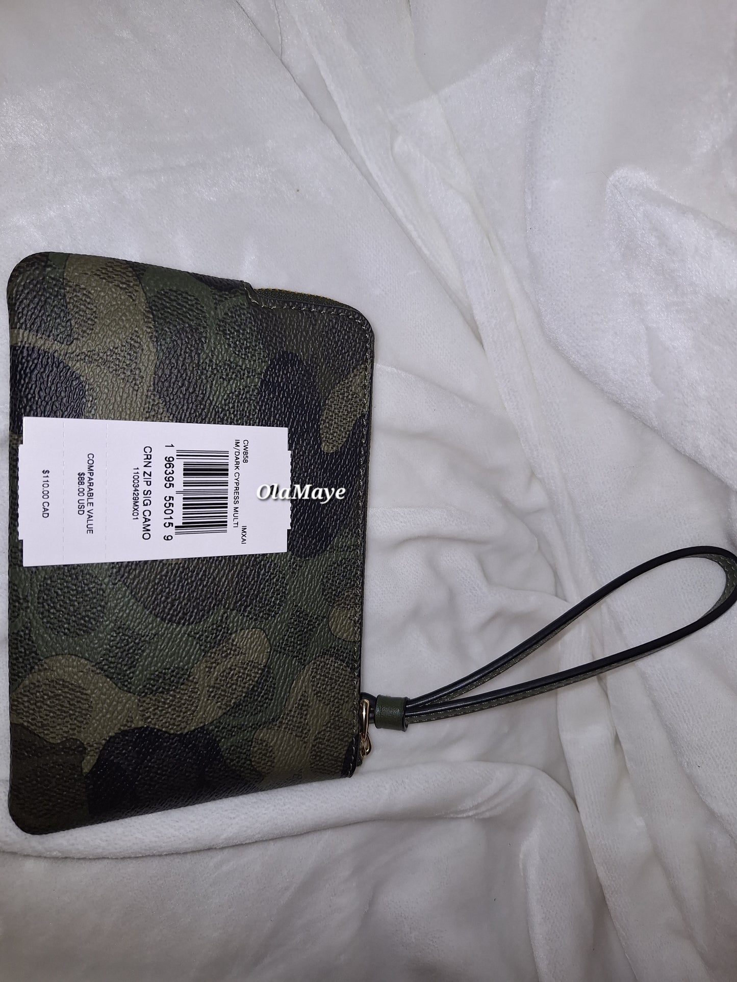 Coach Camouflage Corner Zip Wristlet - NWT (Price Includes Shipping)