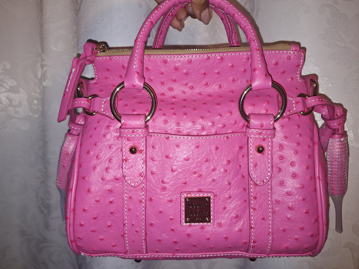 Dooney & Bourke Fuschia Ostrich Satchel - NWT (Price Includes Shipping)