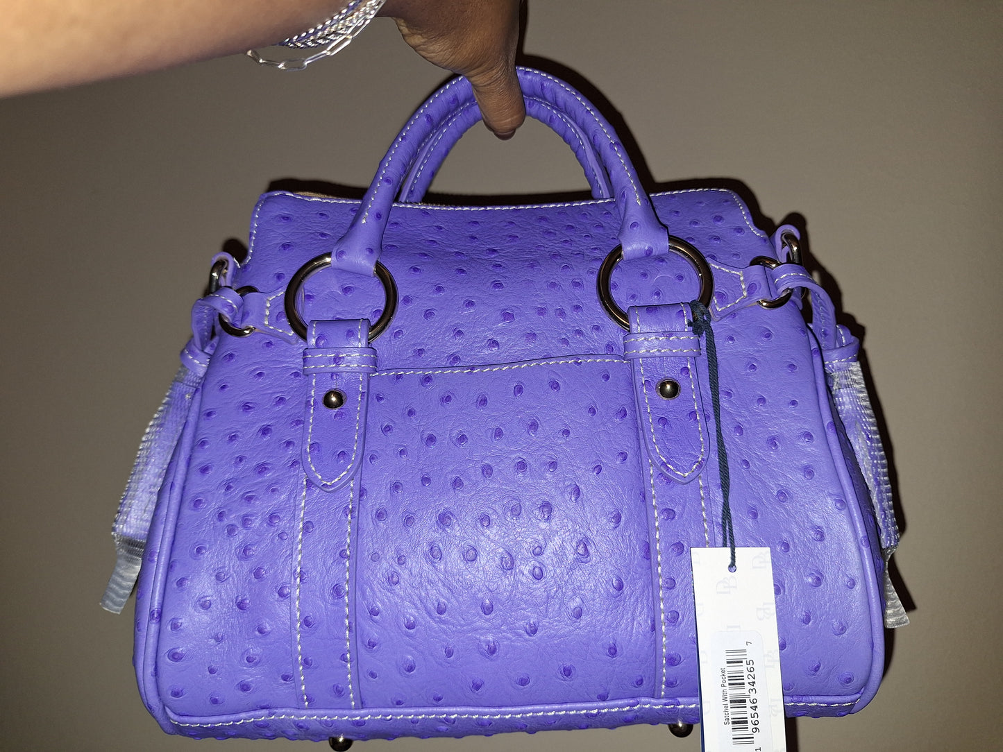 Dooney & Bourke Periwinkle Ostrich Satchel - NWT (Price Includes Shipping)
