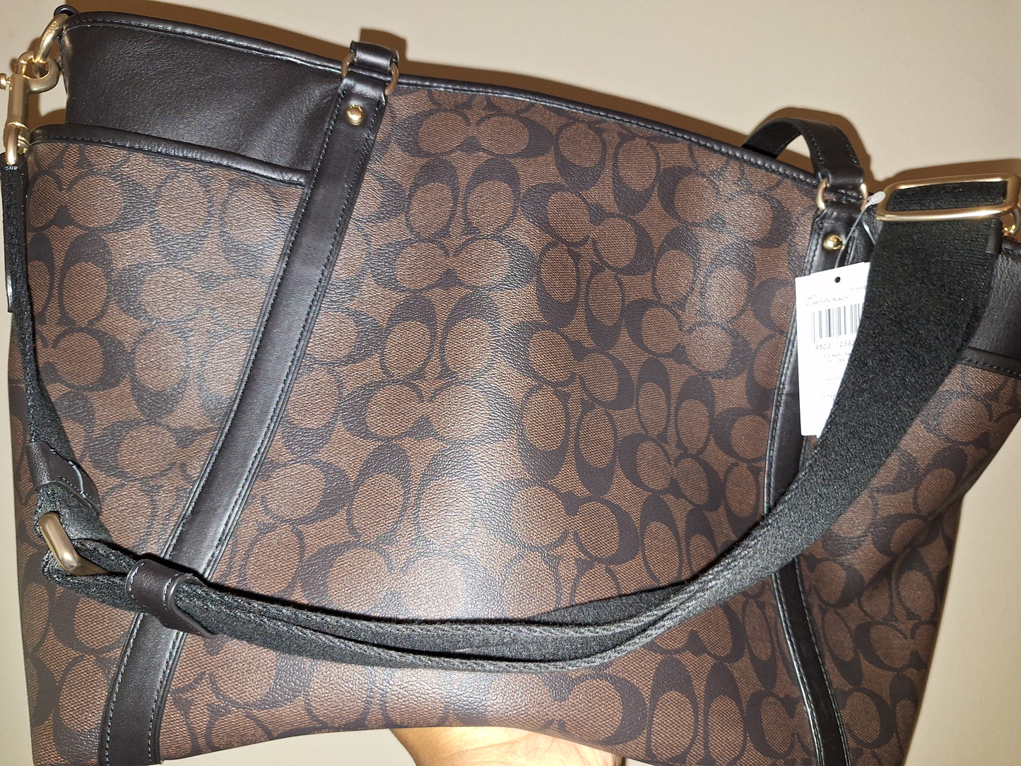 Coach Baby Bag Tote - Walnut/Black - NWT (Price Includes Shipping)