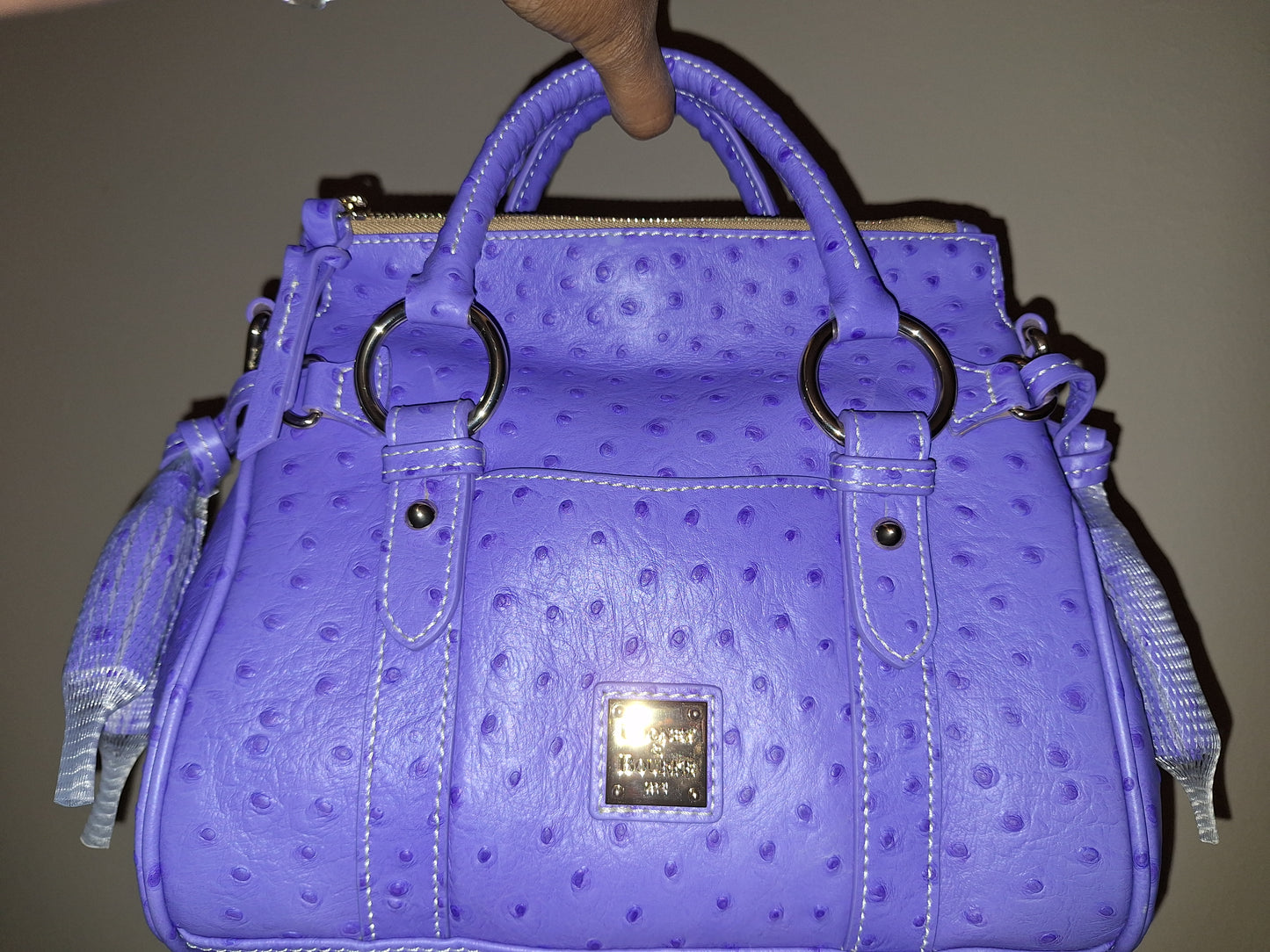 Dooney & Bourke Periwinkle Ostrich Satchel - NWT (Price Includes Shipping)