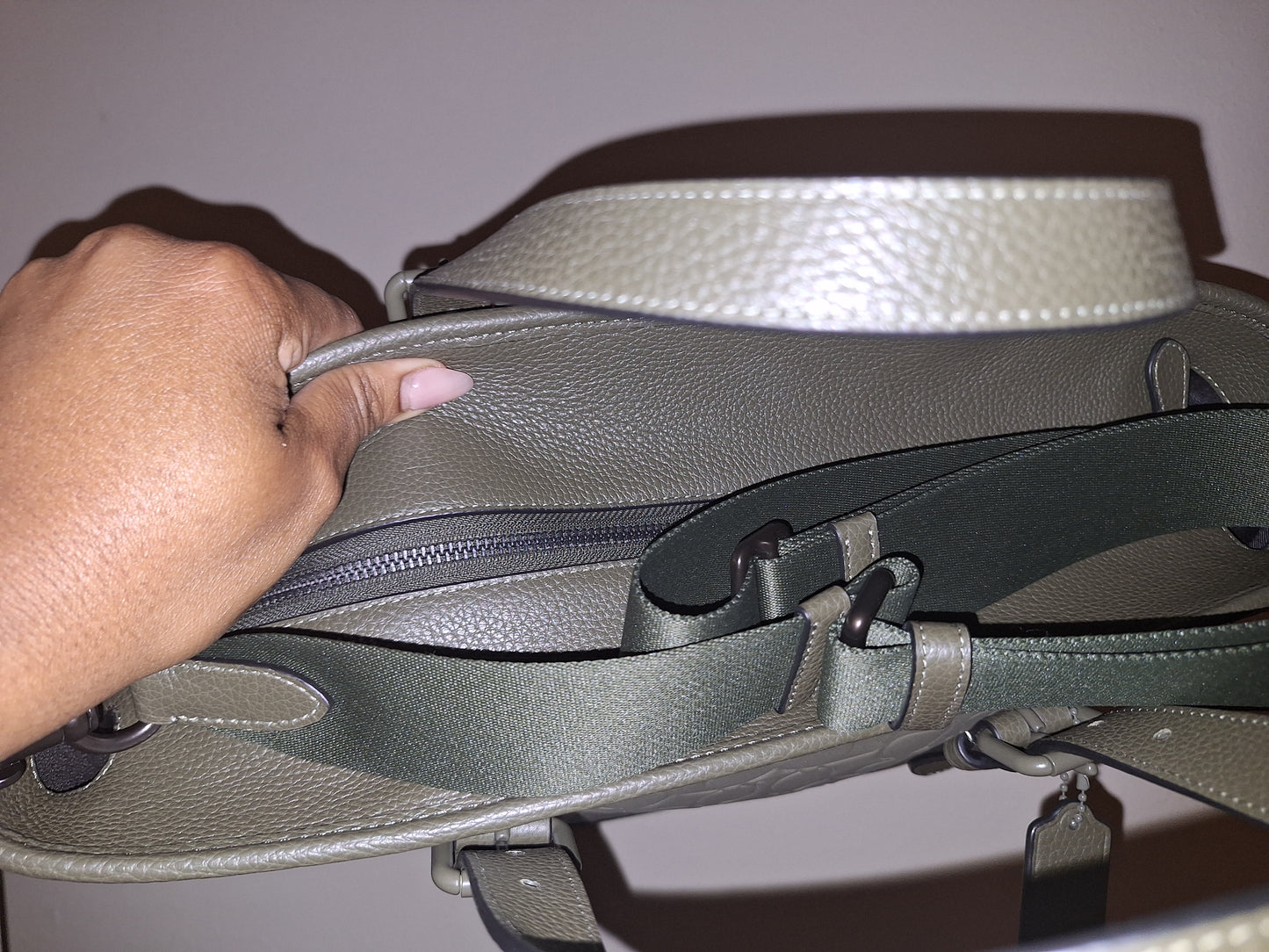 Coach Warner Signature Leather Tote - Olive - NWT (Price Includes Shipping)