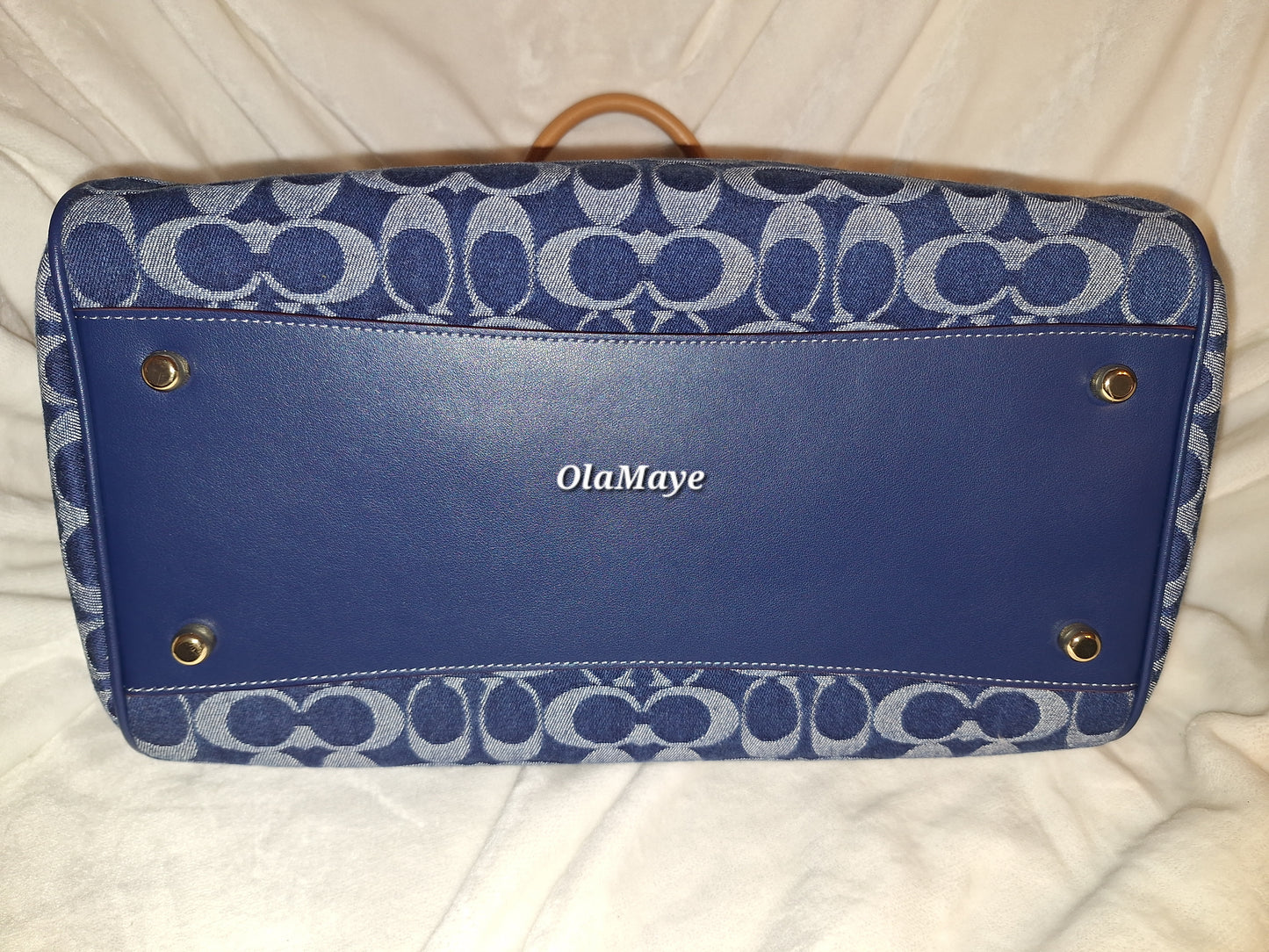Coach Large Rowan Signature Denim - EUC (Price Includes Shipping)