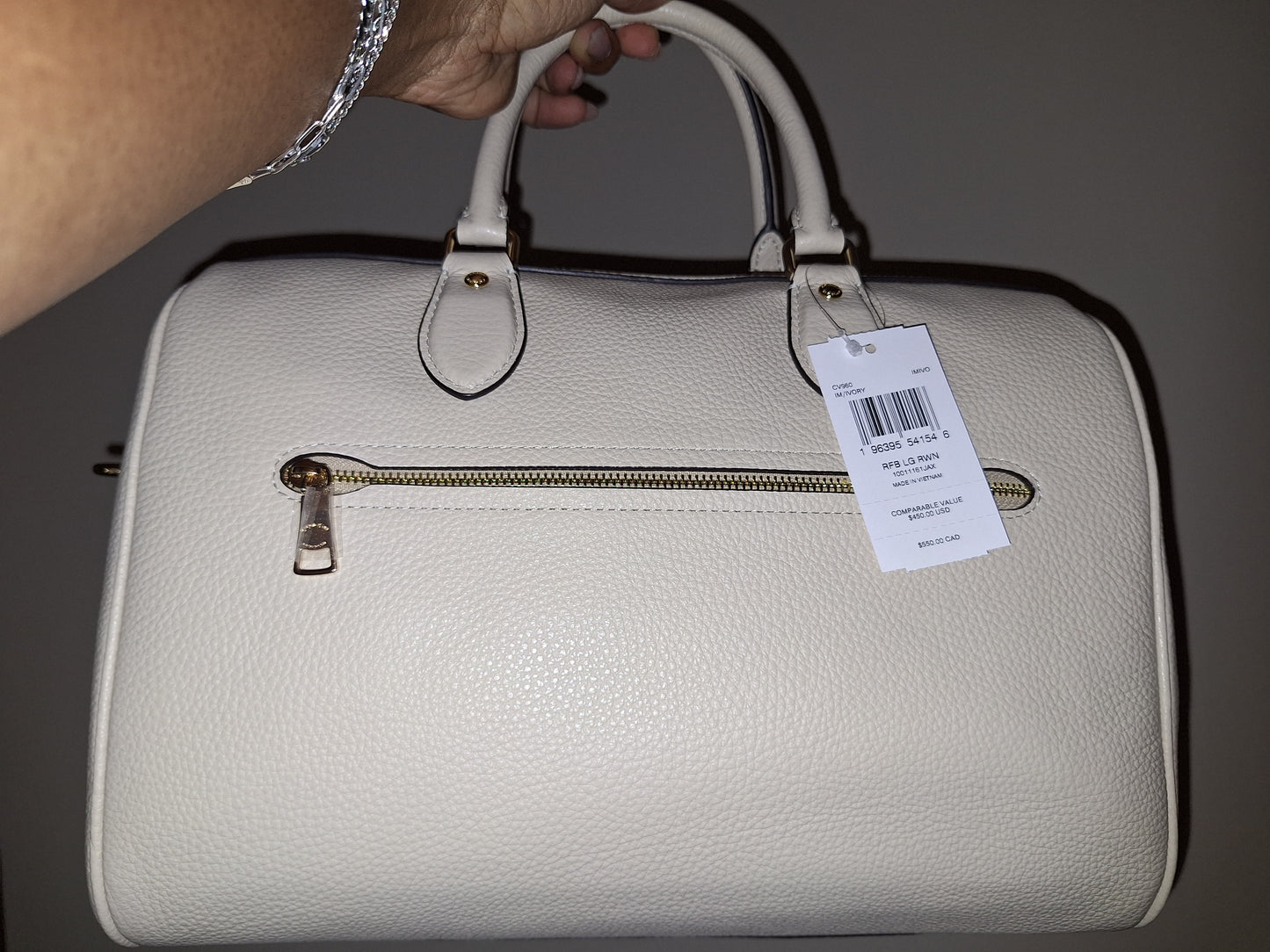 Coach Large Rowan - Ivory - NWT (Price Includes Shipping)