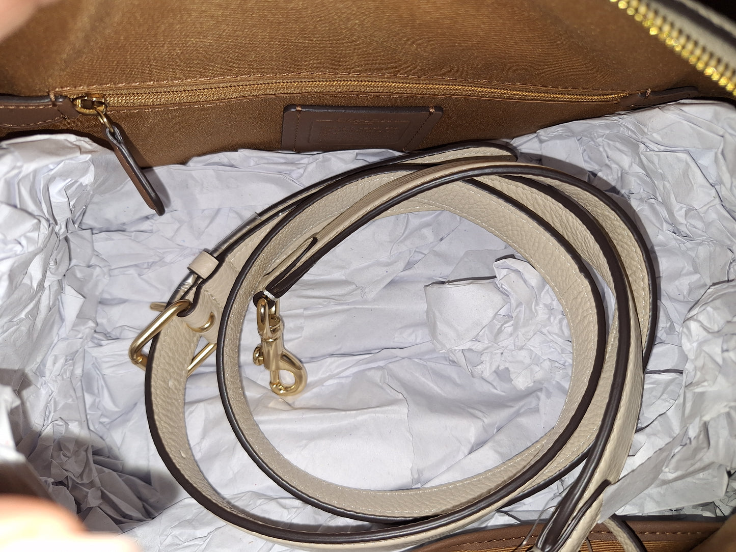 Coach Large Rowan - Ivory - NWT (Price Includes Shipping)