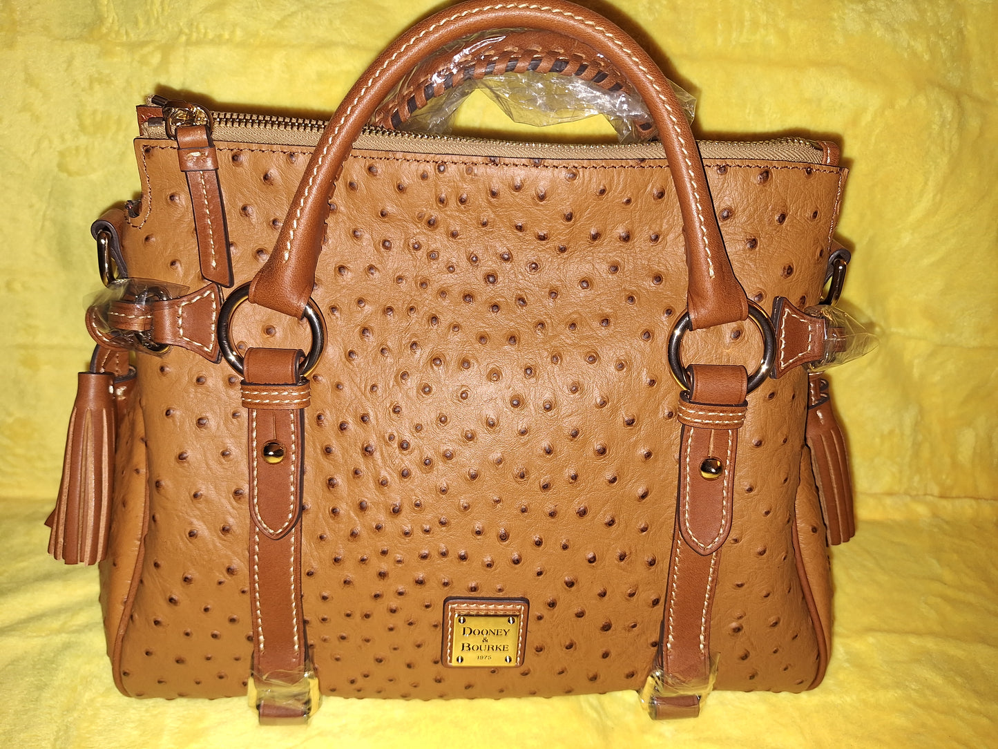 Dooney & Bourke Large Leather Satchel - Caramel - NWT - Price Includes Shipping