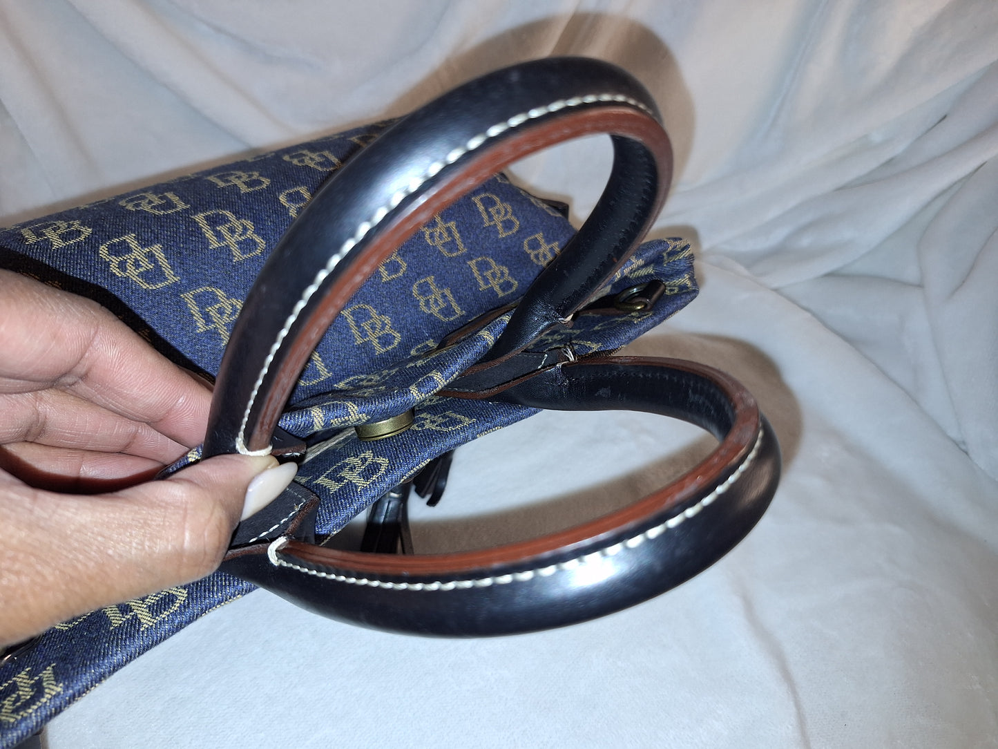 Dooney & Bourke Signature Denim Top Handle Tote/Satchel - EUC (Price Includes Shipping)