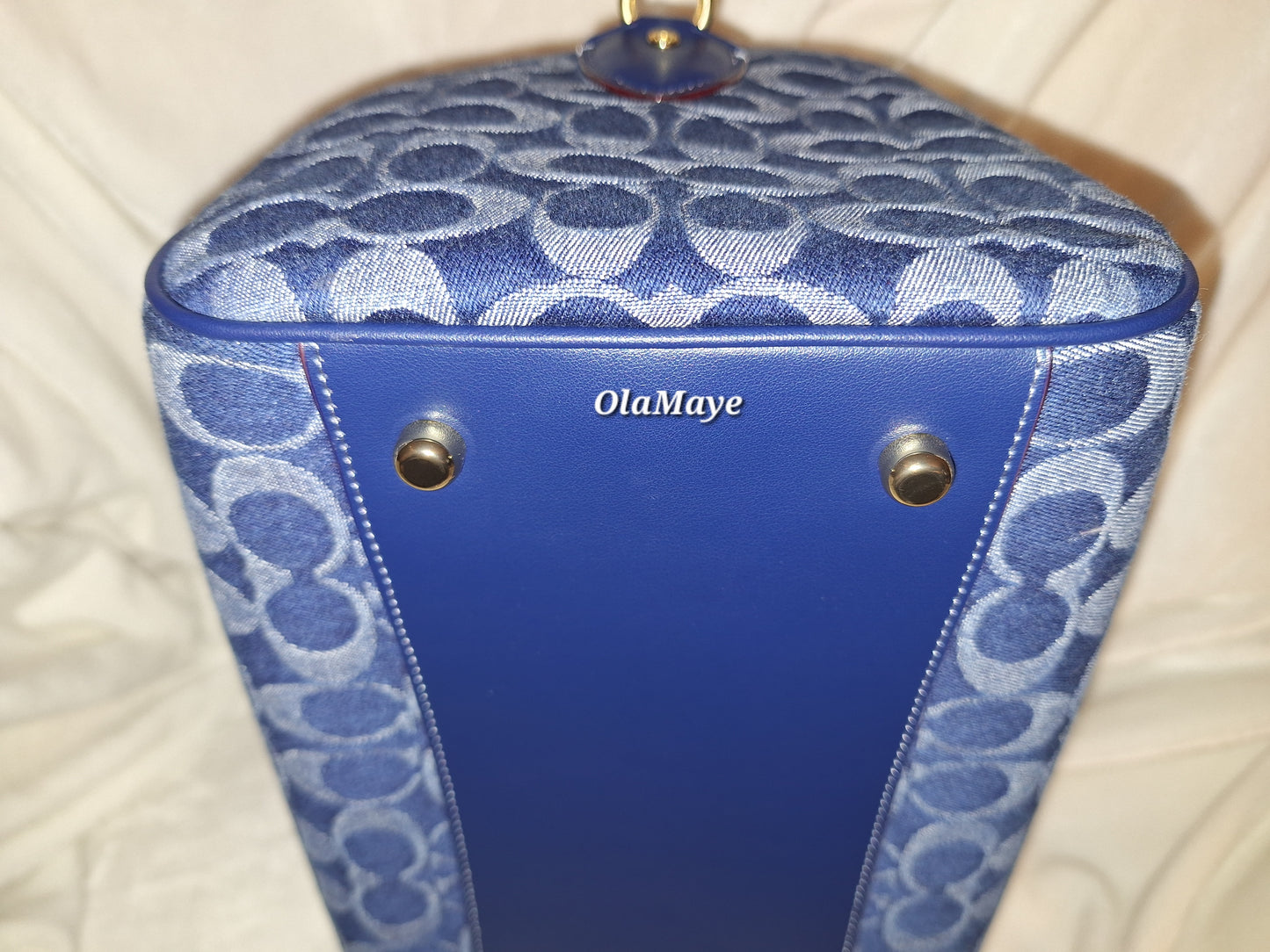 Coach Large Rowan Signature Denim - EUC (Price Includes Shipping)