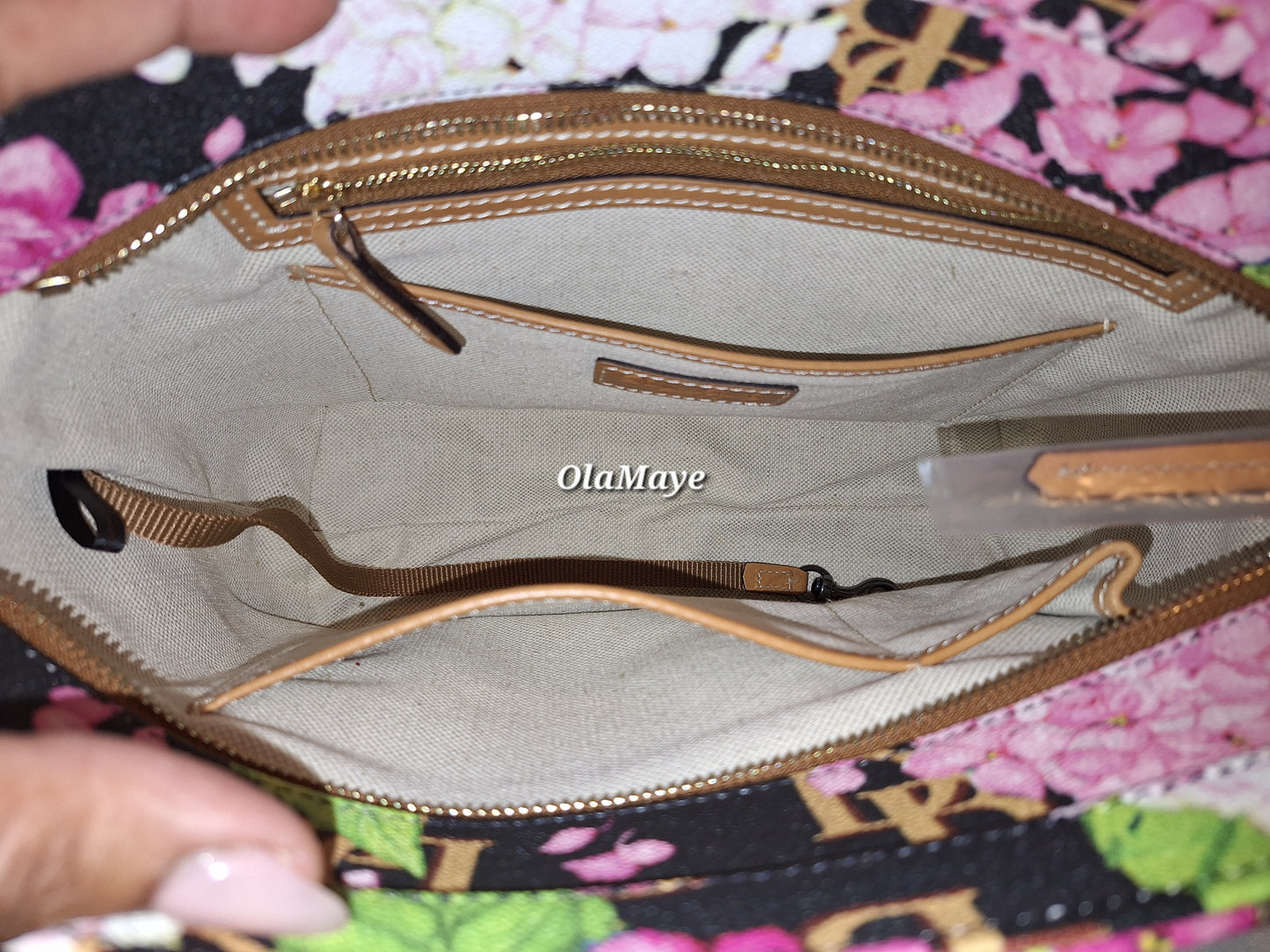 Dooney & Bourke Hydrangea Monogram Shopper (Black) - NWT - (Price Includes Shipping)