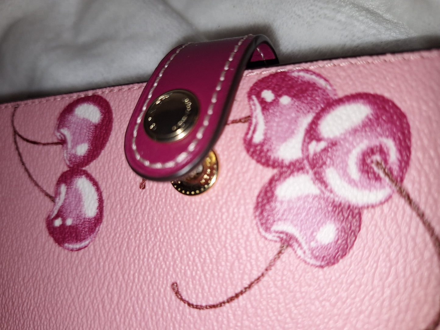 Coach Notebook - Pink Cherry Canvas - NWOT - Includes Dupe Amazon Card Holder (Price Includes Shipping)
