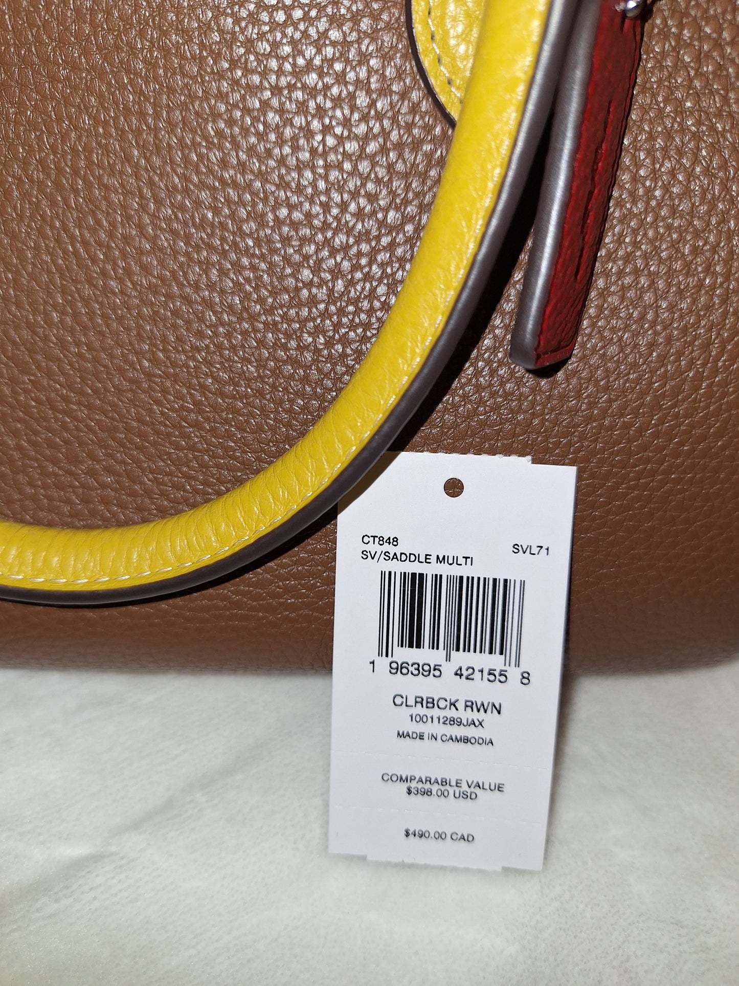 Coach Rowan - Saddle Colorblock - EUC (Price Includes Shipping)