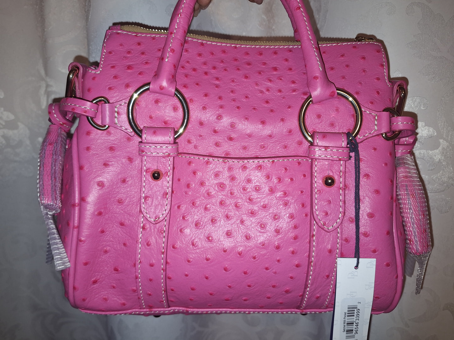 Dooney & Bourke Fuschia Ostrich Satchel - NWT (Price Includes Shipping)