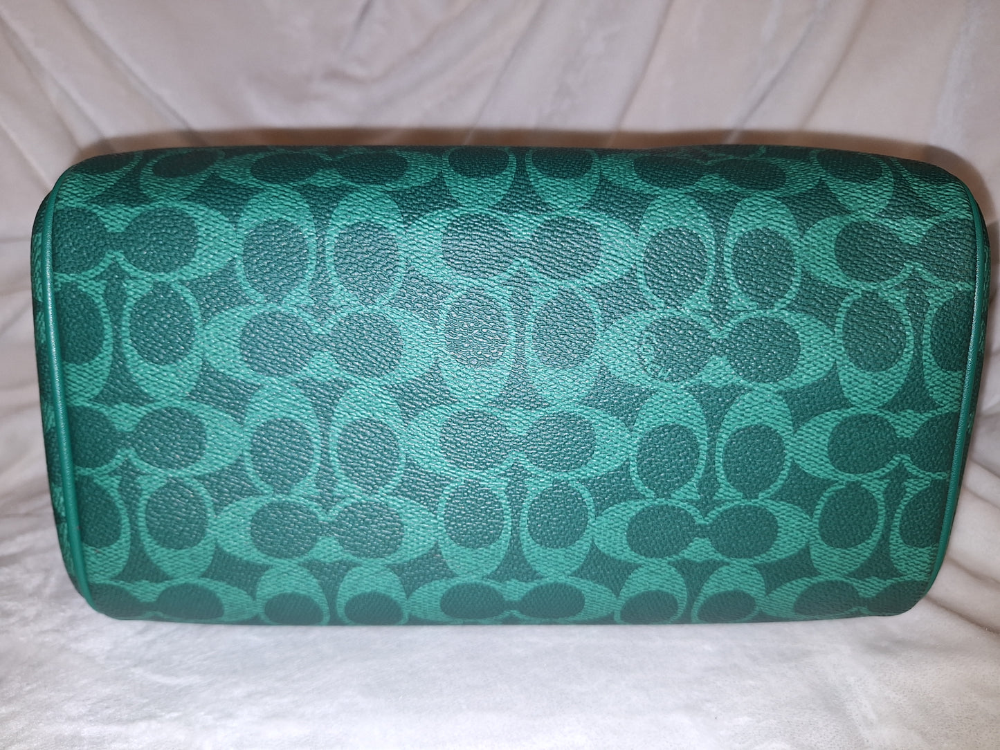 Coach Rowan - Signature Canvas - Bright Jade - EUC (Price Includes Shipping) (Matching Wallet Available Separately)