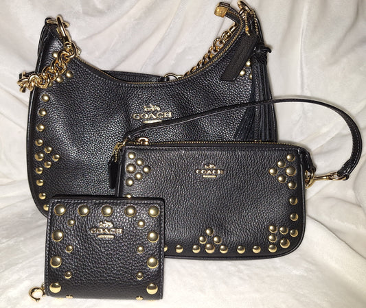 Coach Teri Hobo With Rivets - NWT & Snap Wallet - NWT & Nolita - NWT (Price Includes Shipping)