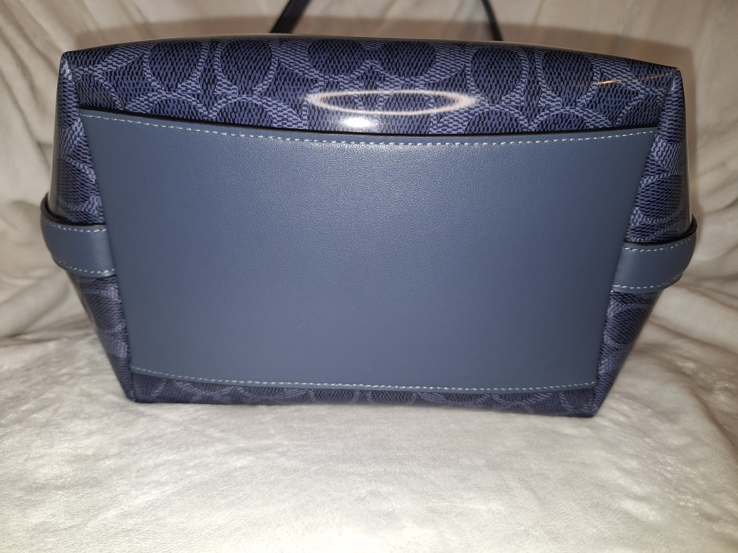 Coach Large City Bucket - Glossy Signature Dark Denim - EUC - (Price Includes Shipping)