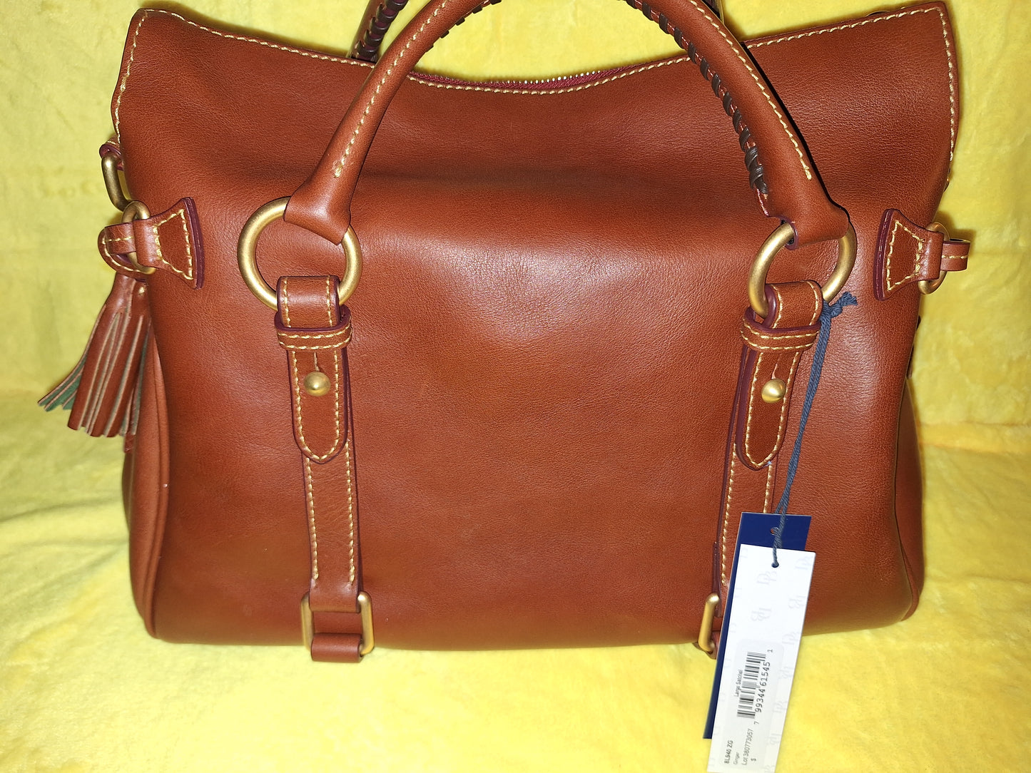 Dooney & Bourke (Large)  Florentine Leather Satchel & Matching Wallet - Ginger - NWT - Price Includes Shipping