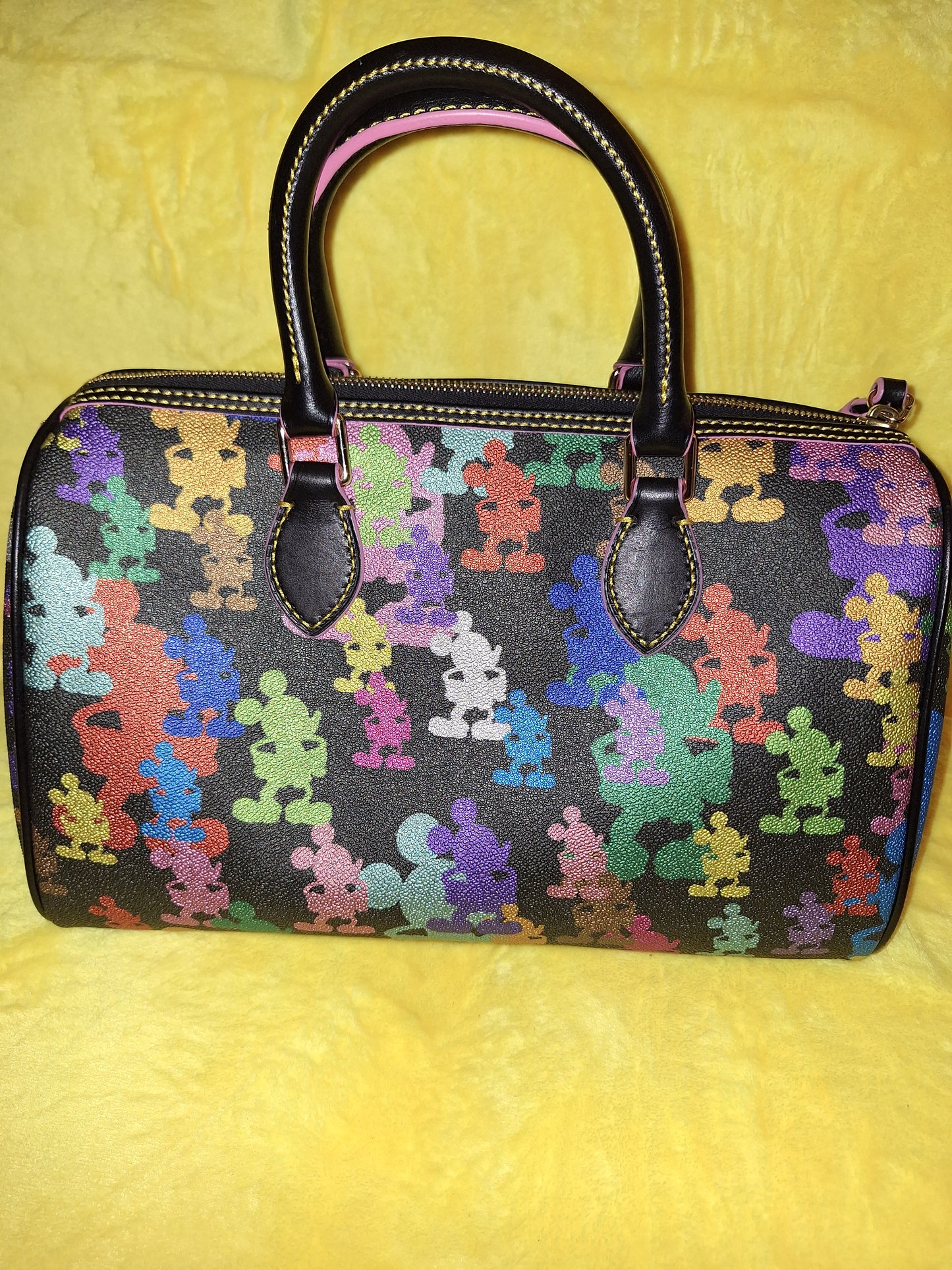Dooney & Bourke Wonder Mickey 10th Anniversary Satchel - Black - NWT (Comes with 2 Matching Coin Purses - 1 Silver NWT & 1 Black EUC) - Price Includes Shipping