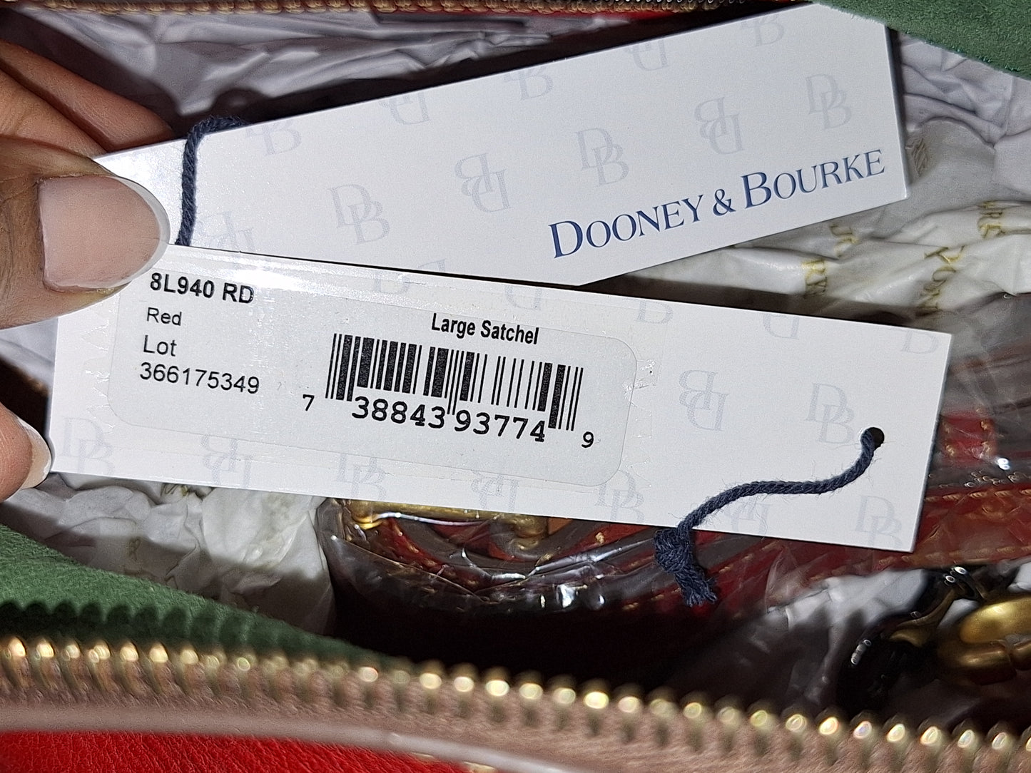 Dooney & Bourke ***(The Original Large)*** Florentine Satchel - Red - NWT (Price Includes Shipping)