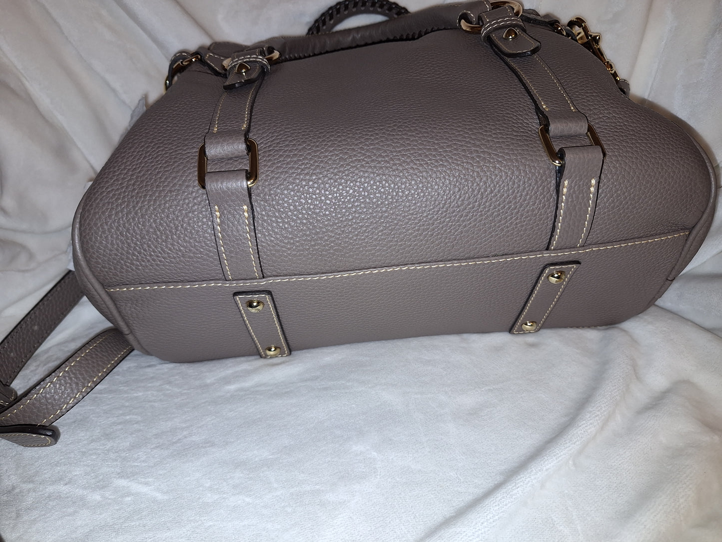 Dooney & Bourke Made In The USA Satchel - Pebble Leather - Elephant - NWOT (Price Includes Shipping)