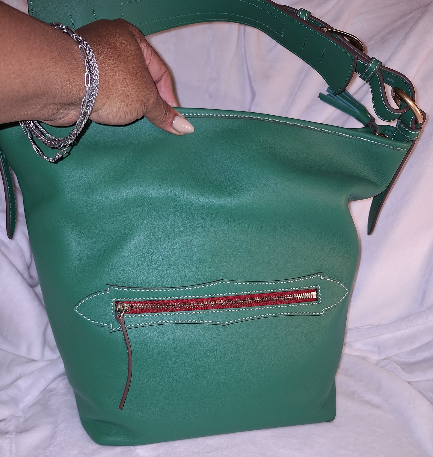 Dooney & Bourke Western Large Hobo - Green - NWT & Possibly One Of A Kind - Sample Bag (Price Includes Shipping)