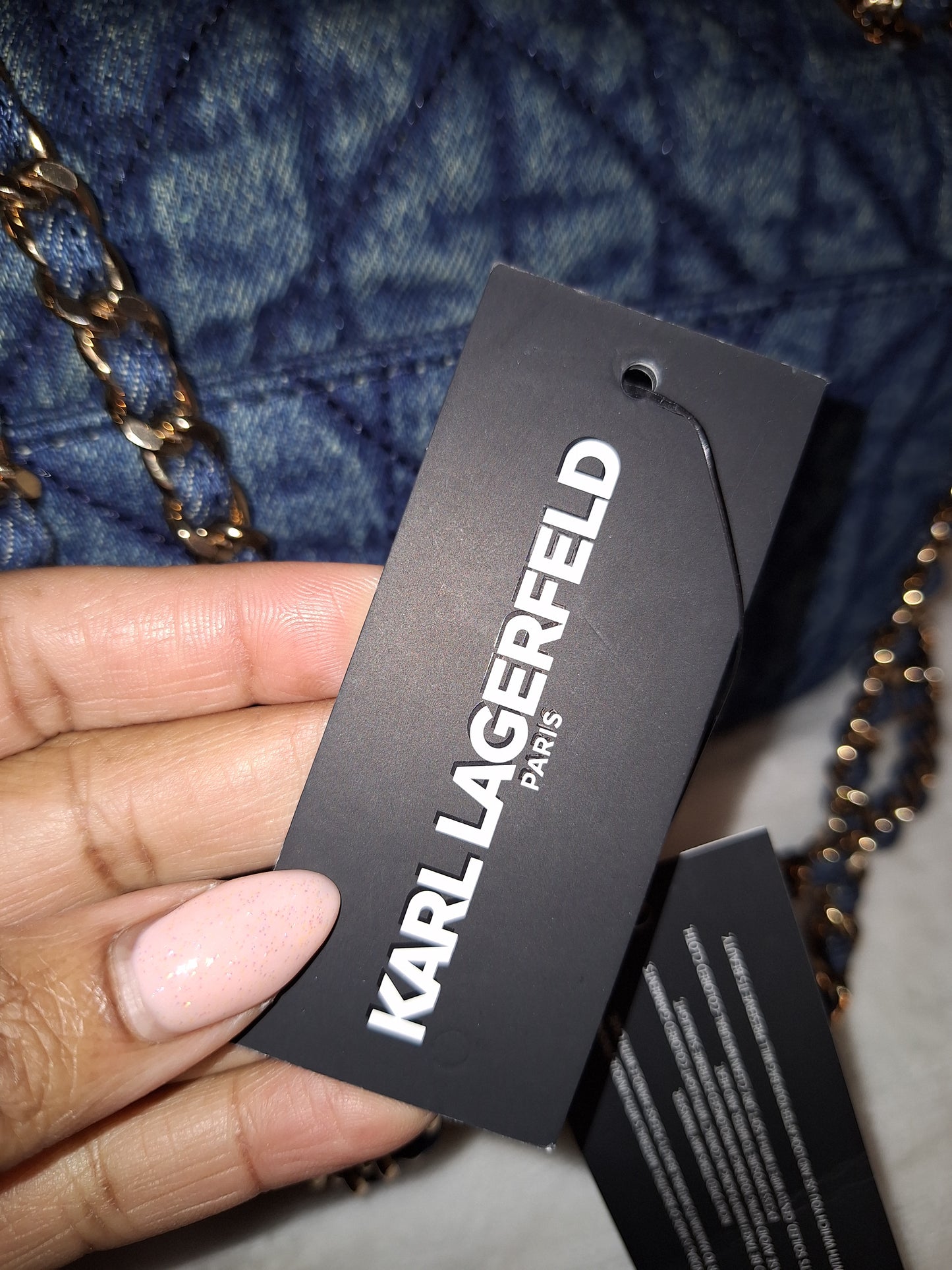 Karl Lagerfeld Agyness - Blue Denim - Regular Size - NWT (Price Includes Shipping)