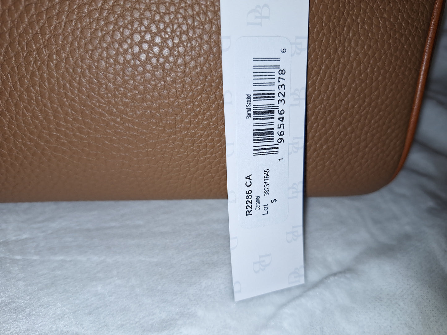 Dooney & Bourke Barrel Satchel  - Pebble Leather - Caramel - NWT (Price Includes Shipping)