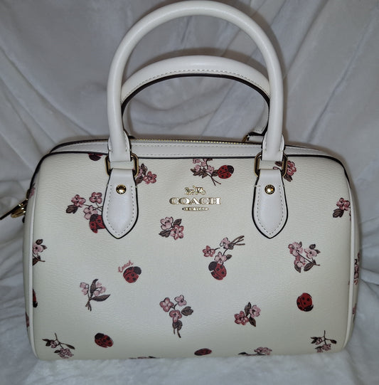 Coach Rowan Satchel - Ladybug Floral - NWT (Price Includes Shipping)