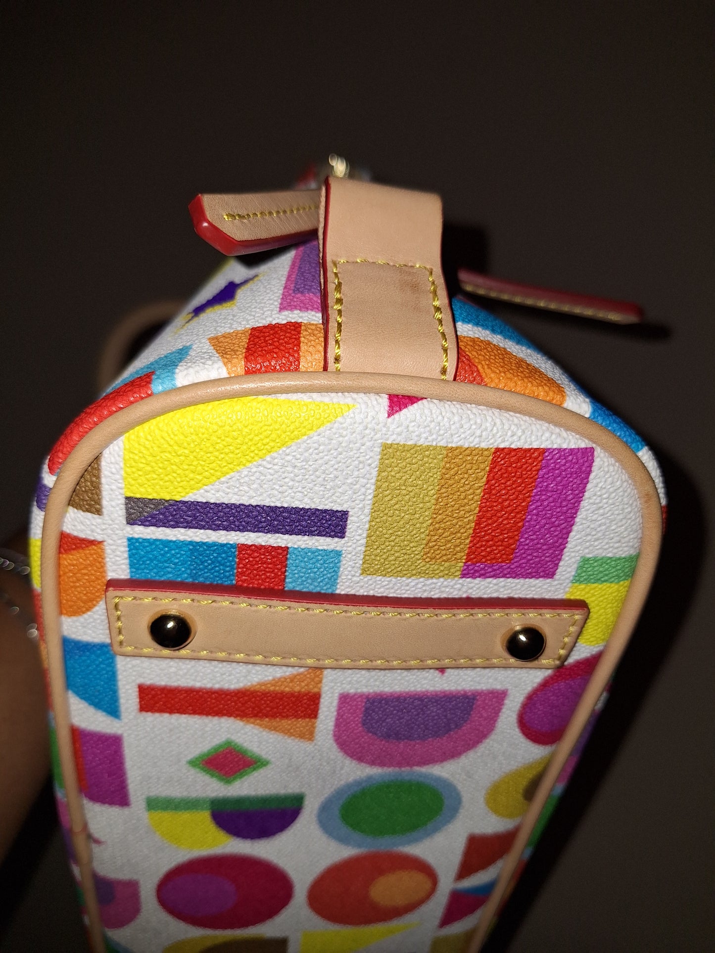 Dooney & Bourke Art Deco Satchel - White - EUC (Price Includes Shipping)