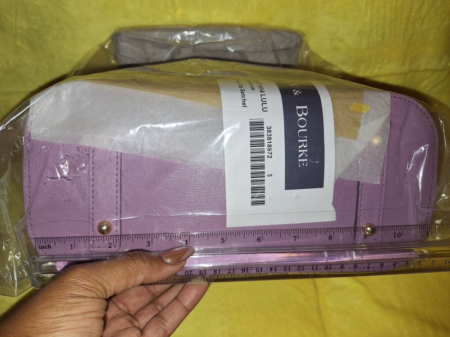 Dooney & Bourke Domed Zip Satchel - Light Mauve - Saffiano Leather (Price Includes Shipping)