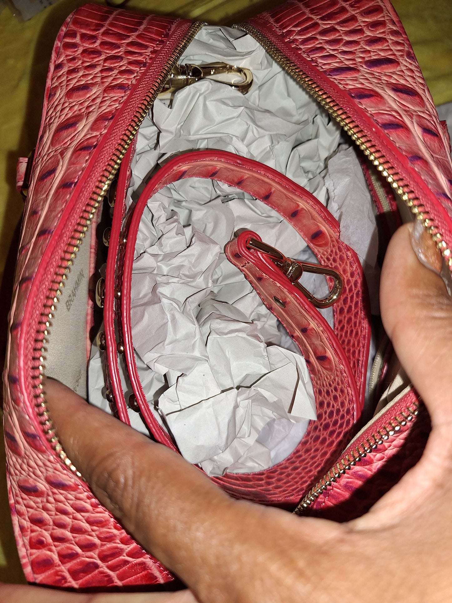 BRAHMIN Marissa Satchel - Cayenne Taos - NWT (Price Includes Shipping)