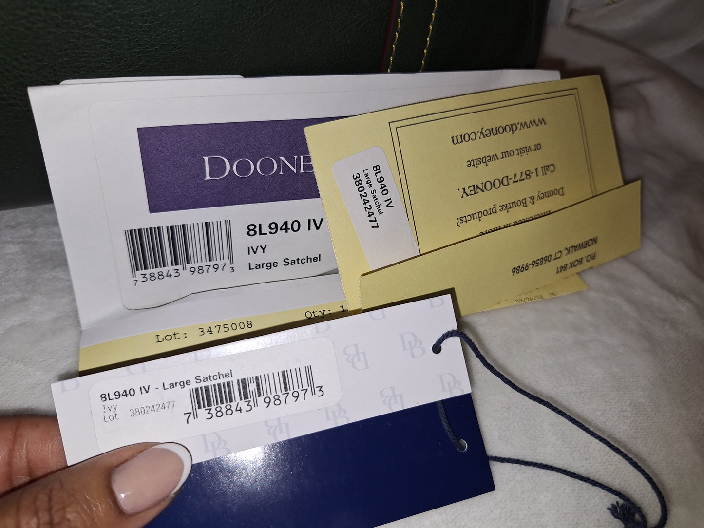 Dooney & Bourke Florentine Ivy Satchel - NWT - (Purchased Without DB Label Inside) (Price Includes Shipping)