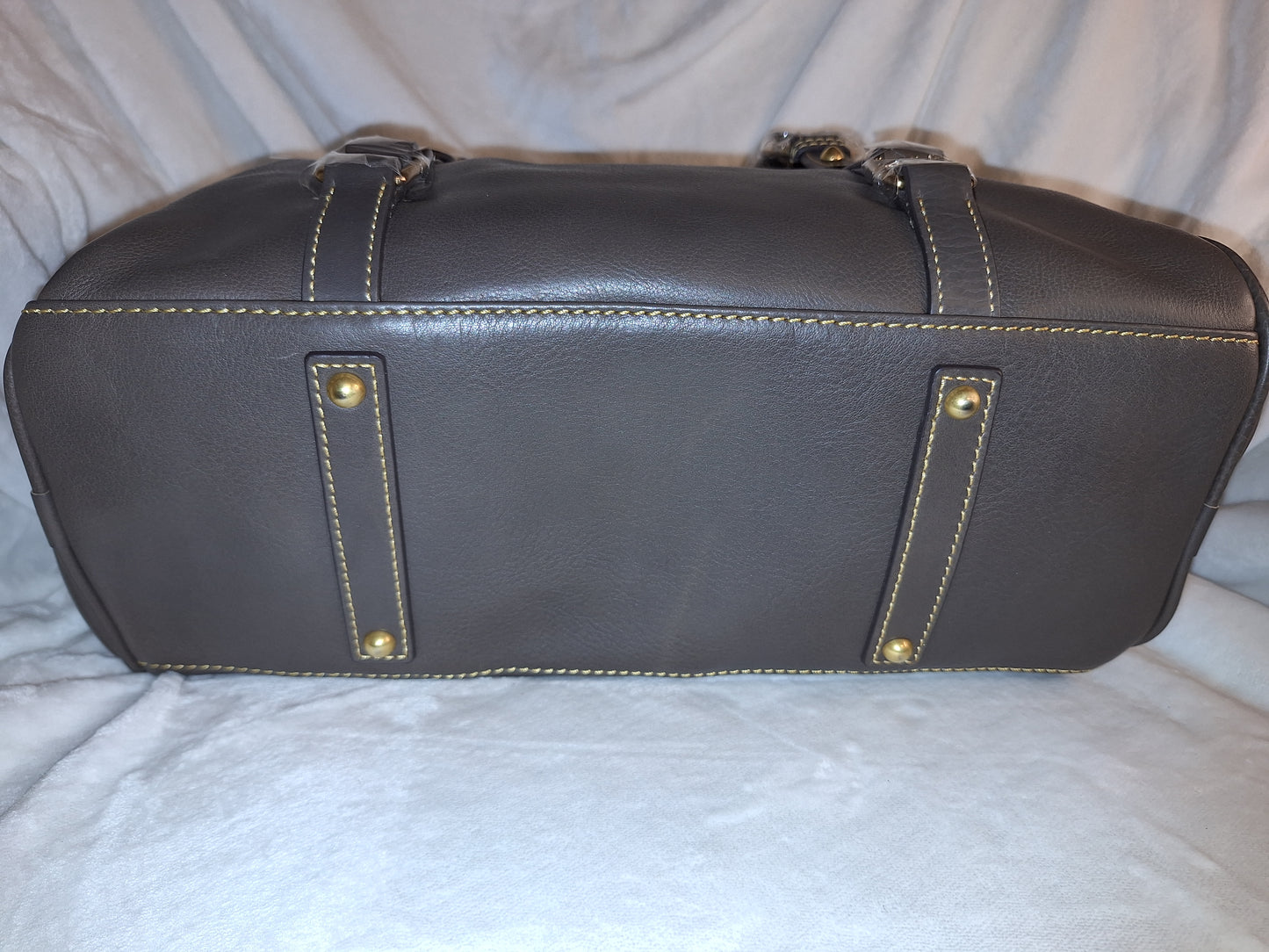 Dooney & Bourke Florentine Leather Satchel - Charcoal - NWT (Price Includes Shipping)