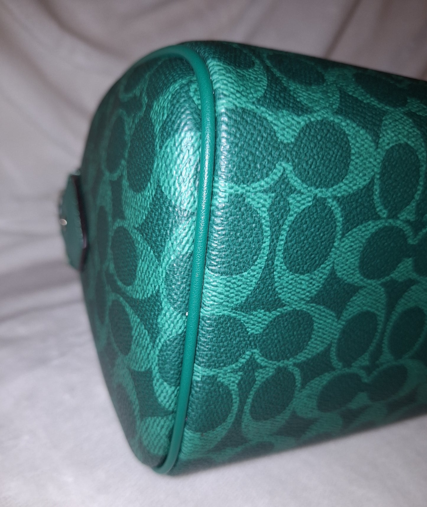Coach Rowan - Signature Canvas - Bright Jade - EUC (Price Includes Shipping) (Matching Wallet Available Separately)