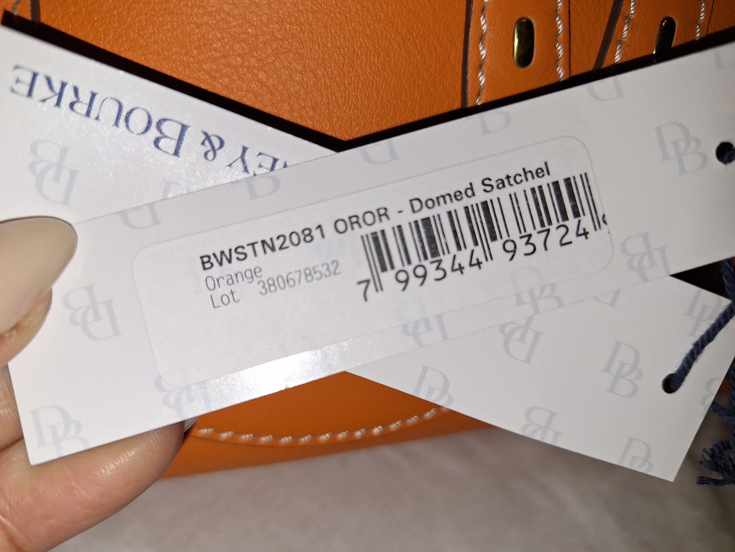 Dooney & Bourke Leather Western Collection Satchel - Orange - NWT (Price Includes Shipping)