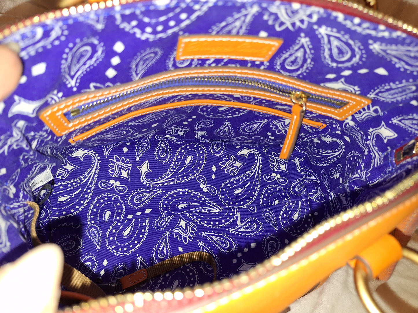 Dooney & Bourke Leather Western Collection Satchel - Orange - NWT (Price Includes Shipping)