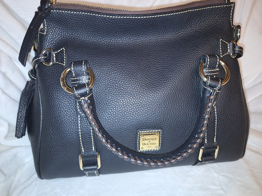 Dooney & Bourke Pebble Leather Satchel - Black/Black - NWOT (Price Includes Shipping)