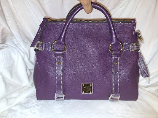 Dooney & Bourke Leather Satchel - Purple - NWT (Price Includes Shipping)