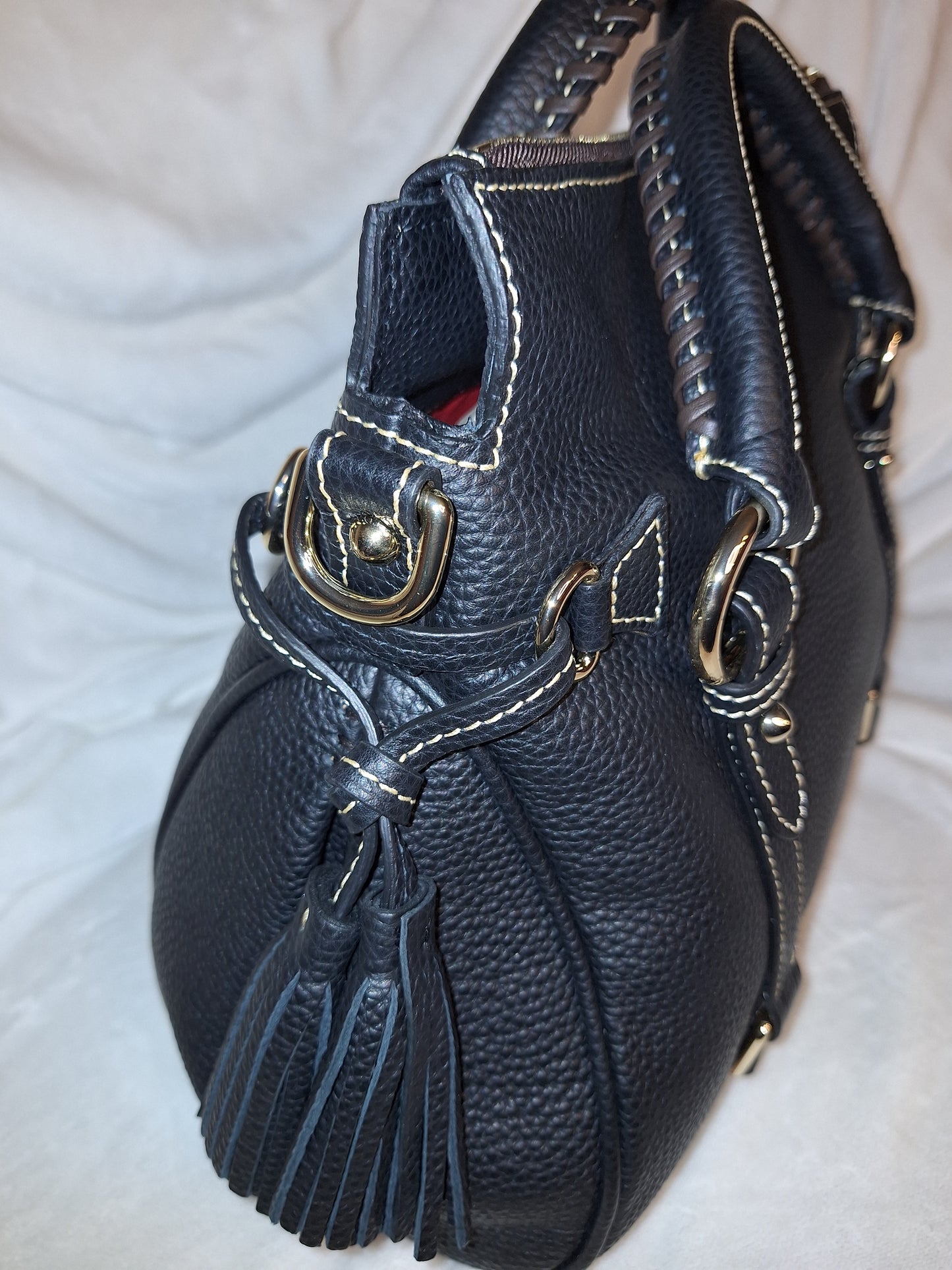 Dooney & Bourke Pebble Leather Satchel - Black/Black - NWOT (Price Includes Shipping)