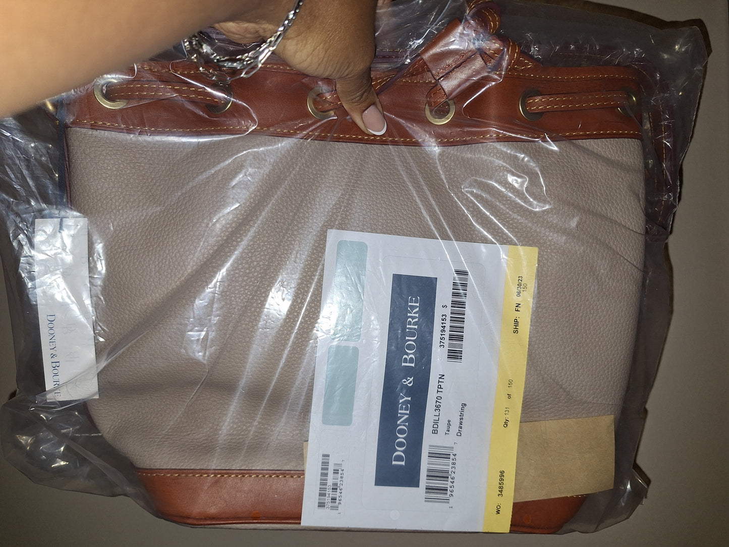 Dooney & Bourke Dillen Drawstring Bag - Taupe - NWT (Price Includes Shipping)